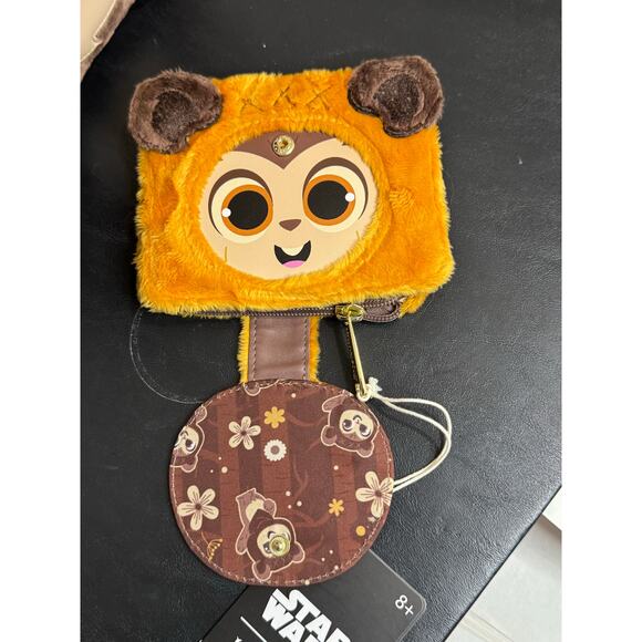 Loungefly Star Wars Plush Pocket Wicket Backpack and Wallet Set NWT main image 8